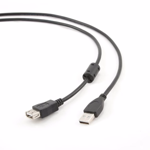 Gembird 1.8m USB 2.0 A M/FM USB kabelis USB A melns