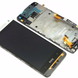LCD ekrāns HTC One Mini (M4) ar skārienjūtīgo ekrānu un rāmi sudrabs oriģināls (service pack)