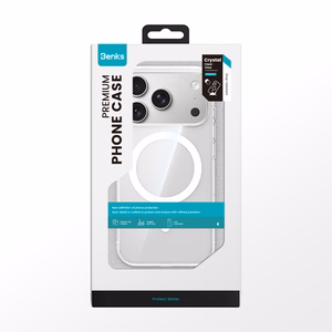 Benks magnētiskais Crystal viedtālruņa apvalks Iphone 17 Pro caurspīdīgs (ar kameras vadības pogu)