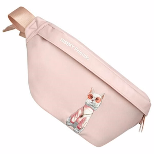 NIMMY plecu soma GLASSES COOL CAT rozā