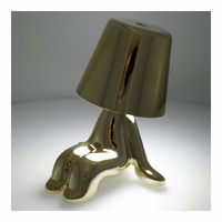 Galda lampa pie gultas GOLD MAN Art Deco sēdoša (versija 6) MLTL