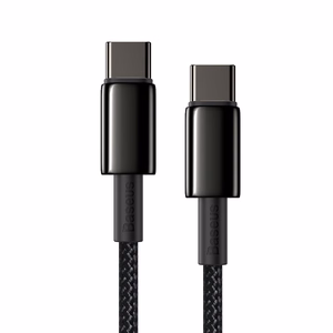 Baseus kabelis Tungsten PD USB-C - USB-C 1,0 m melns