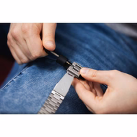 FORCELL F-DESIGN FA10 nerūsējošā tērauda pulksteņa siksna Apple Watch 38 / 40 / 41 mm - melna