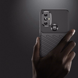 Thunder Case гибкий бронированный чехол для Motorola Moto G Power 2022 чёрный