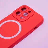 Silikona Mag futrālis iPhone 15 Plus 6,7" sarkans