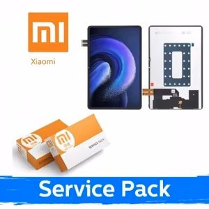 LCD displejs piemērots Xiaomi Mi Pad 6S Pro 12.4'' melns ar rāmi (Service Pack)