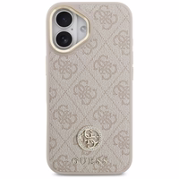 Guess 4G Strass Logo Magnētiskais viedtālruņa apvalks iPhone 17 - rozā