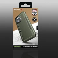 Raptic X-Doria Fort viedtālruņa apvalks iPhone 14 Pro Max ar Magnētisko bruņotu zaļu pārklājumu