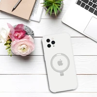 Viedtālruņa apvalks ar statīvu MagSafe IPhone 11 Pro Max (m) - sudrabains