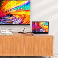 Adapteris Hoco HB14 Type-C uz USB-A+HDMI+Type-C sudraba krāsā