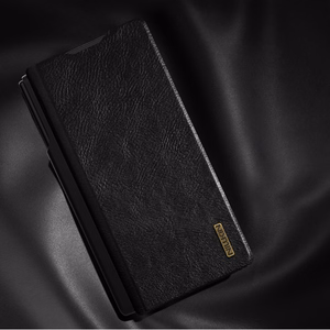 Nillkin Qin Pro viedtālruņa apvalks priekš Samsung Galaxy Z Fold 7 ar S Pen Space - melns