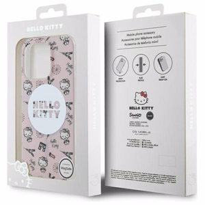 Hello Kitty IML Visur Parīze magnētiskais viedtālruņa apvalks iPhone 16 Pro Max - rozā
