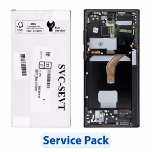 Samsung Service Pack displejs modelim Galaxy S22 Ultra S908, grafīta krāsā (GH82-27488E)