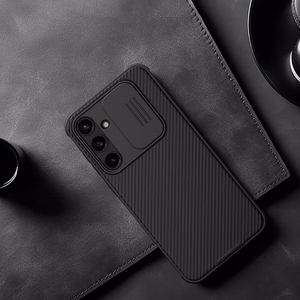 Nillkin CamShield Pro apvalks Samsung Galaxy A55 ar kameras vāciņu - melns