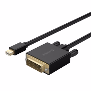 Orico XD-MDTD Mini DisplayPort–DVI, Full HD 60 Hz kabelis, 2 m – melns