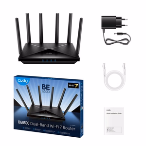 CUDY WR6500 Gigabit Wi-Fi 7 maršrutētājs