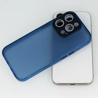 AG Matte Series viedtālruņa apvalks Iphone 15 Plus zils