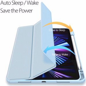 Futrālis Dux Ducis Toby Samsung X800/X806 Tab S8 Plus/T730/T736B Tab S7 FE 2021/ T970/T976B TAB S7 Plus 12.4 blue