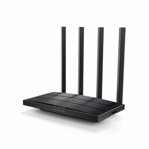 Melns divjoslu TP-Link Archer C6U AC1200 Gigabit Wi-Fi maršrutētājs