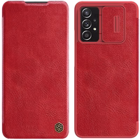 Nillkin Qin ādas viedtālruņa apvalks Samsung Galaxy A73 sarkans