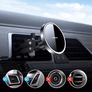 Joyroom Car Magnetic Holder Qi Wireless Inductive Charger 15W (MagSafe Compatible for iPhone) Black (JR-ZS240)
