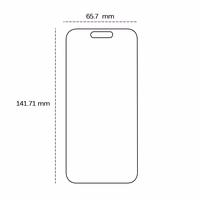 Rūdītais stikls 2,5D iPhone 15 6,1" / 16 6,1"