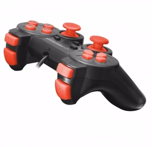 Esperanza EGG106R spēļu kontrolieris Gamepad PC, Playstation 2, Playstation 3 analogais / digitālais USB 2.0 melns, sarkans