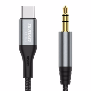 Audio cable Dudao L11ProT USB-C to 3.5mm 1.0m black