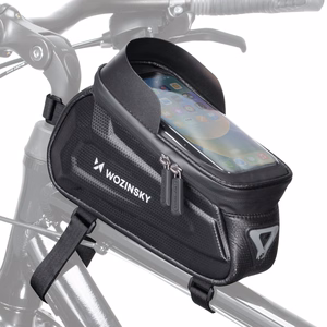 Wozinsky Bike Frame Bag with Phone Case 1.7L Black (WBB28BK)