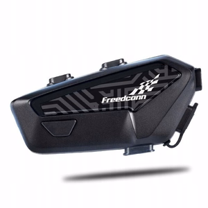 FreedConn F1 Plus V2 EU BT 5.4+EDR motocikla interkomss, darbības rādiuss līdz 500 m, RUNĀ POLISKI