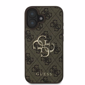 Guess 4G lielā logotipa viedtālruņa apvalks iPhone 16 - brūns