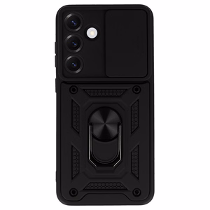 Slide Camera Armor apvalks Samsung Galaxy S25 melns