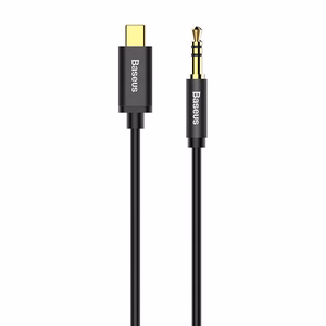 Baseus audio kabelis Yiven M01 USB-C - jack 3,5 mm 1,2 m melns