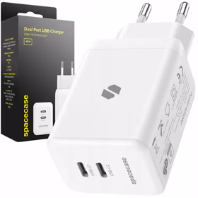 Spacecase USB lādētājs Charger 45W GaN SC007W balts