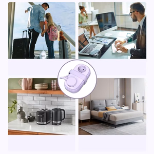 Orico AP3 20W GaN 5in1 strāvas sadalītājs 2x AC + 2x USB-A + 1x USB-C - violets