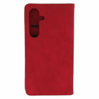 Viedais Suede maciņš for Samsung Galaxy S25 sarkans