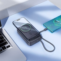 Ārējā baterija Power Bank Hoco Q44A 45W Magnetic 20000mAh melna