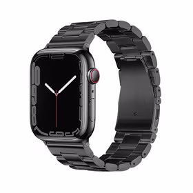 FORCELL F-DESIGN FA10 nerūsējošā tērauda pulksteņa siksna Apple Watch 38 / 40 / 41 mm - melna