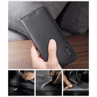 Dux Ducis Hivo viedtālruņa apvalks Samsung Galaxy S25 Edge ar atveramu vāciņu un RFID aizsardzību - melns