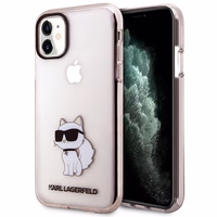 Karl Lagerfeld KLHCN61HNCHTCP iPhone 11 / Xr 6.1" rozā/rozā cietais apvalks Ikonik Choupette