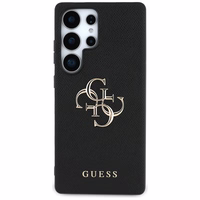 Guess Graudains Liels 4G Logotips Mazs Klasiskais Logotips viedtālruņa apvalks Samsung Galaxy S25 Ultra melna