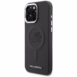Karl Lagerfeld рельефные инициалы кольца MagSafe чехол Samsung Galaxy S26 - черный
