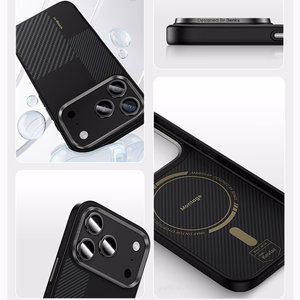 Benks Montage Magnetic Armor Pro Kevlar Case Metal Frame 600D+1500D (MA68) for Iphone 17 Air black (Camera Control Button)