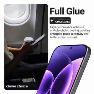 Crong 3D Armor Glass Lite pa visu virsmu līmējams rūdīta stikla ekrāna aizsargs Xiaomi 17