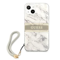 Guess Marble Strap Collection viedtālruņa apvalks iPhone 13 mini 5.4" - pelēks