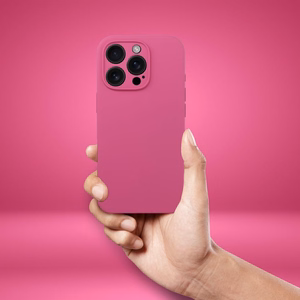 Silikona viedtālruņa apvalks 2 mm IPHONE 15 saderīgs ar Magnētisko rozā