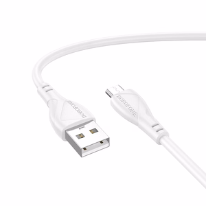 Borofone kabelis BX121 Energy - USB uz Micro USB - 2,4A 1 metrs balts