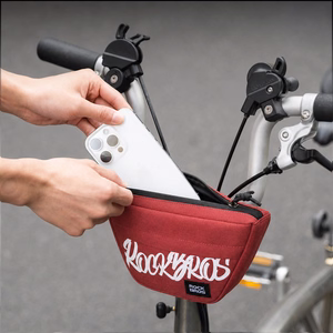 Rockbros G011 Flash Journey trapecveida velosipēda stūres soma 0.7 l - sarkana