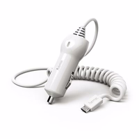 HAMA Auto lādētājs MICRO USB 12V 2.4A (balts)