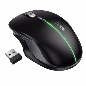 Bezvadu pele Hoco GM40 RGB melns